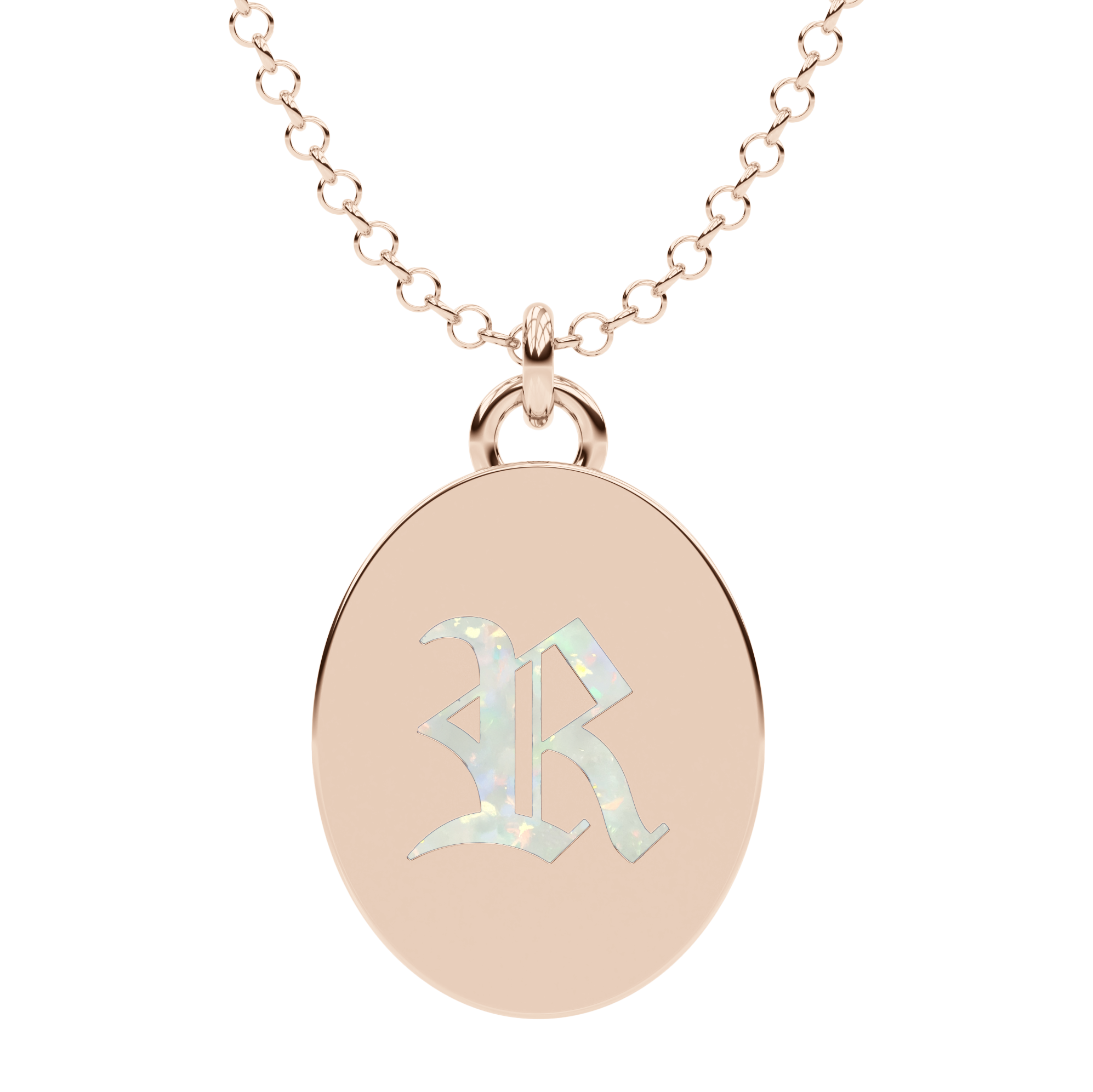 Memorial pendant letter