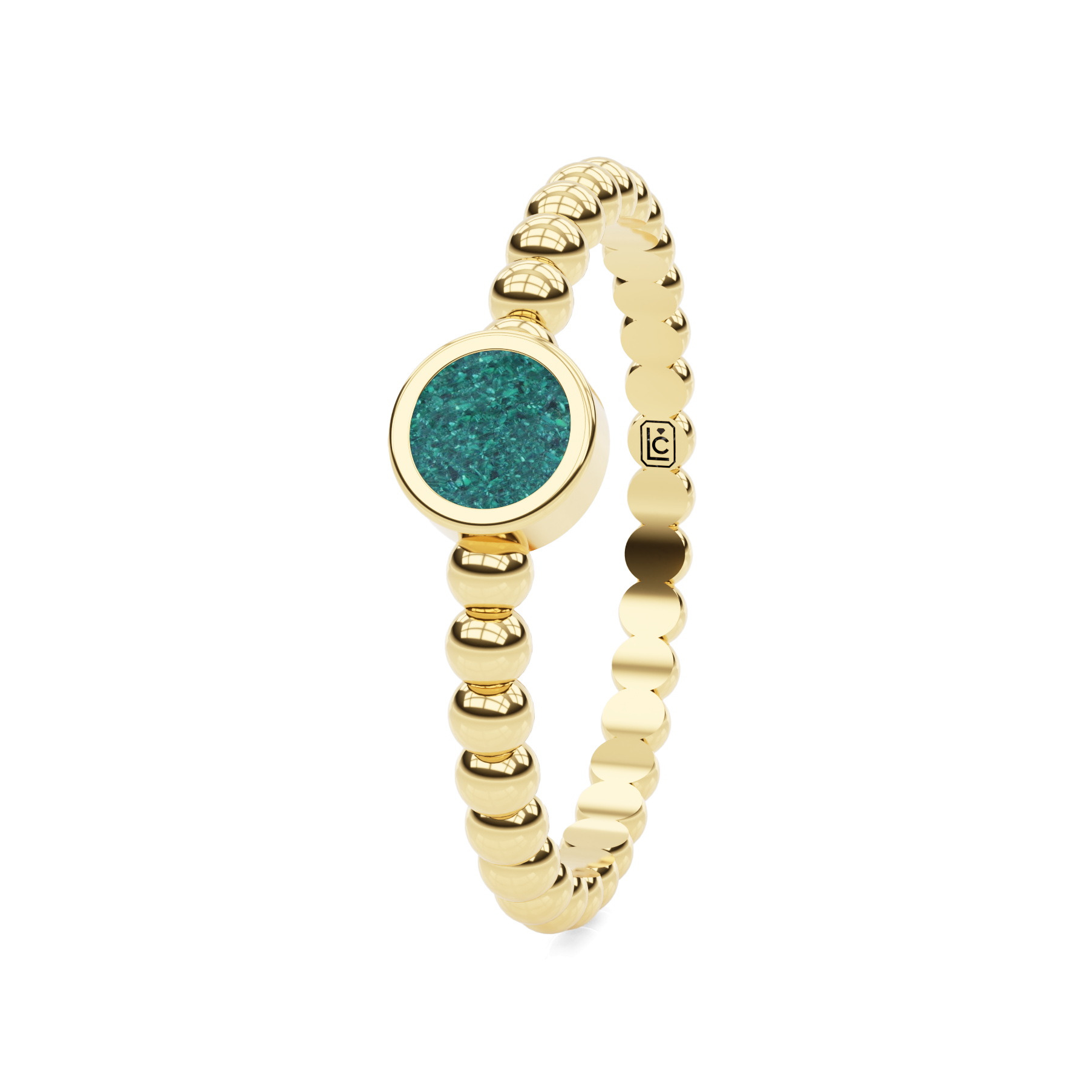 Memorial Ring Beaded