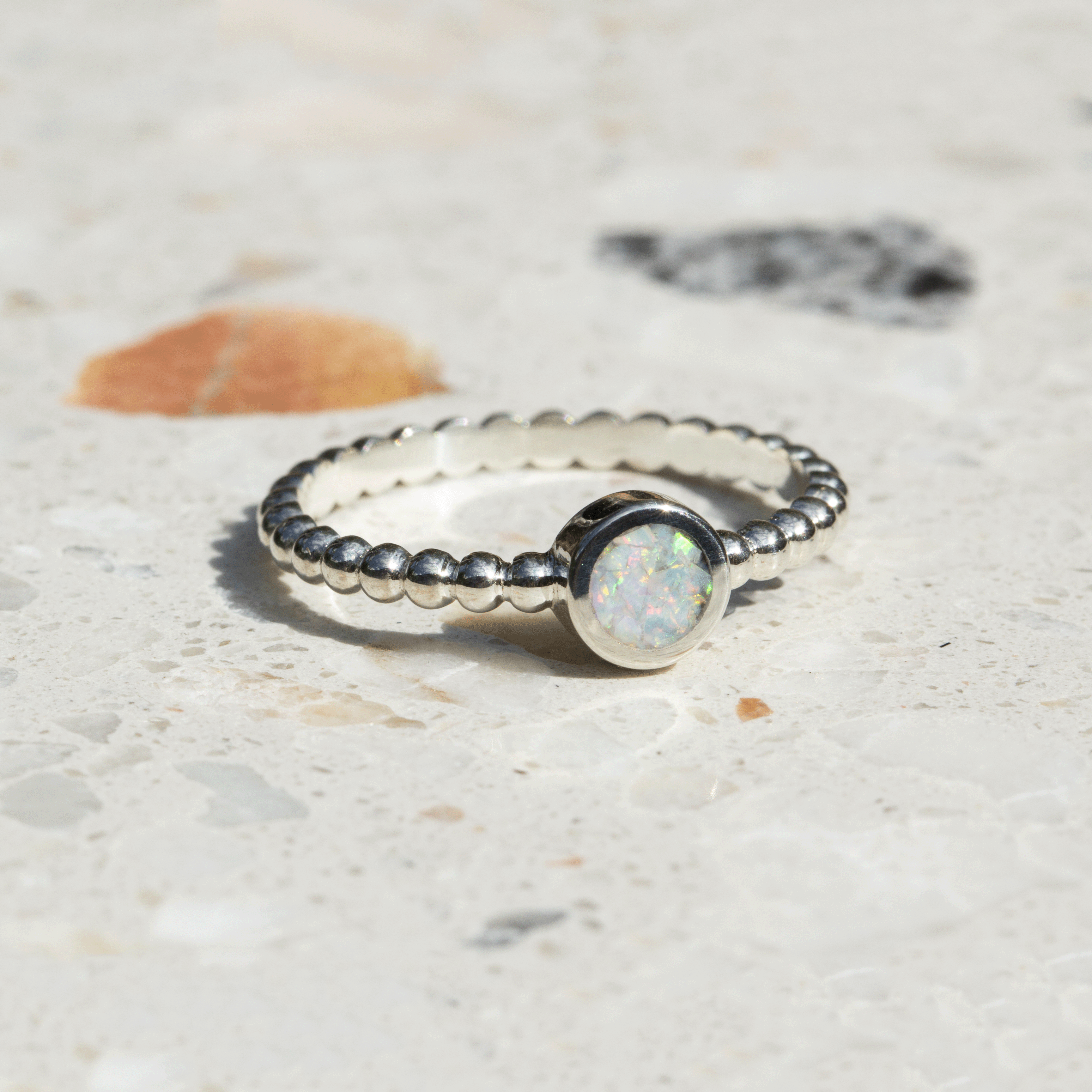 Memorial Ring Beaded