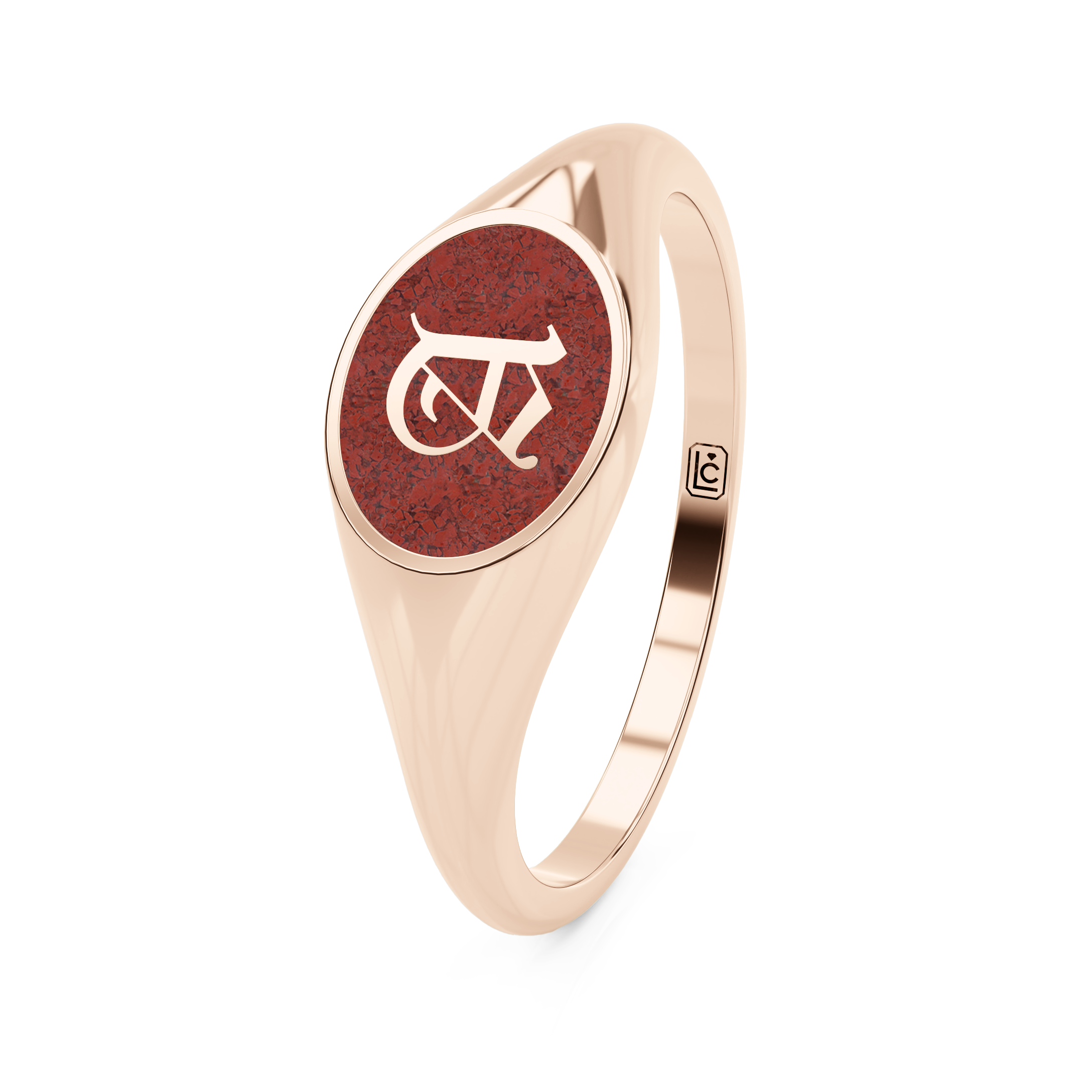 Memorial Ring Y Oval Letter