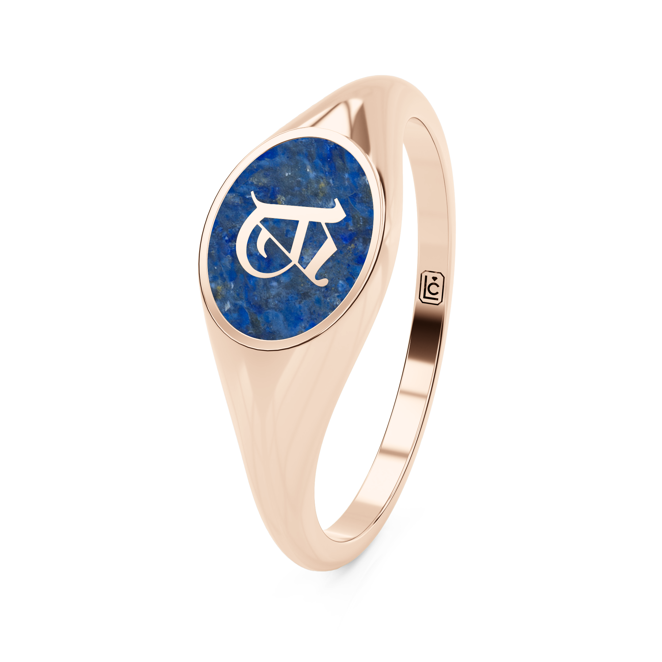 Memorial Ring Y Oval Letter