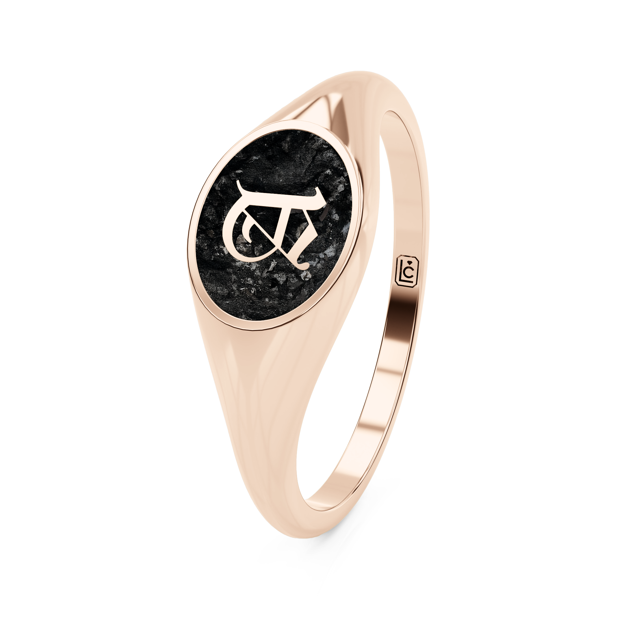 Memorial Ring Y Oval Letter