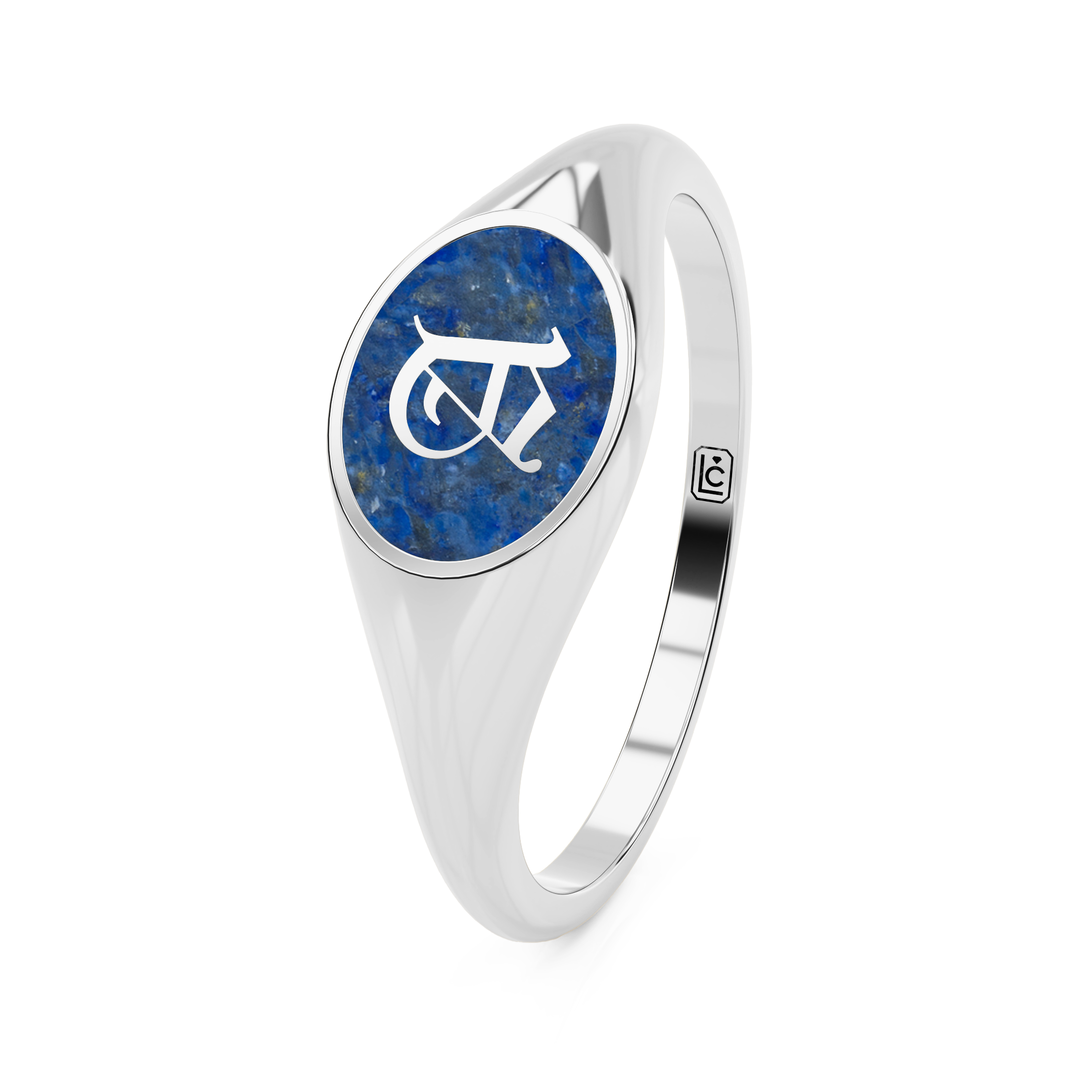 Memorial Ring Y Oval Letter