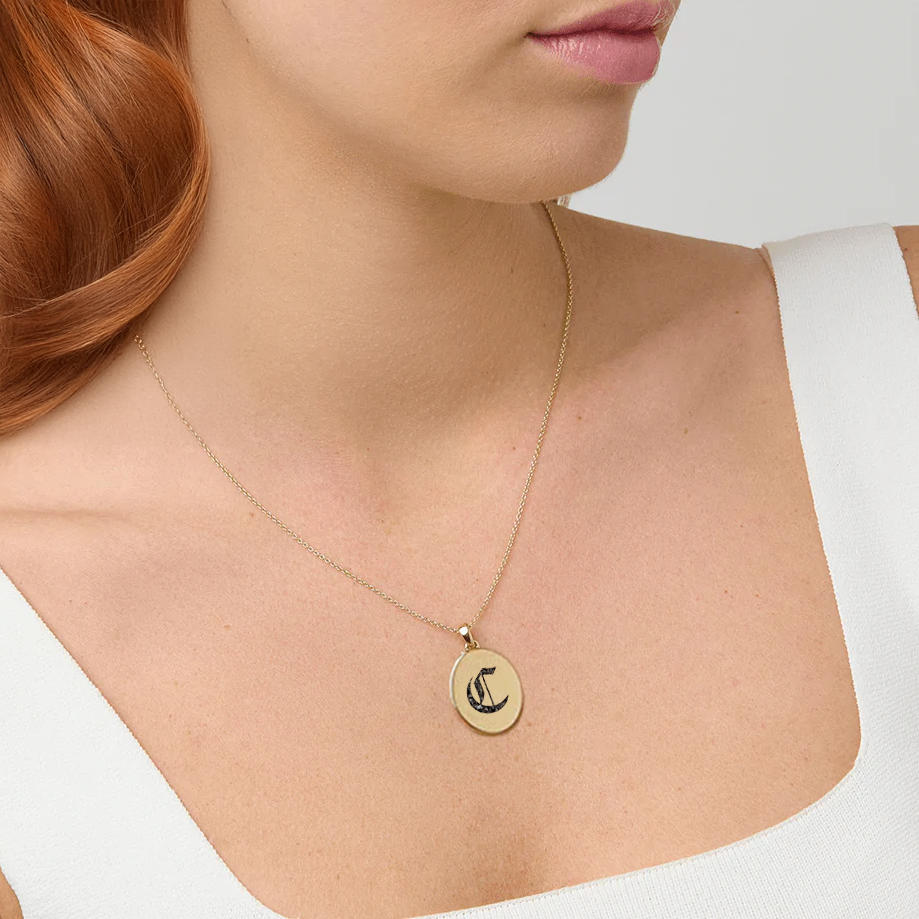 Memorial pendant letter