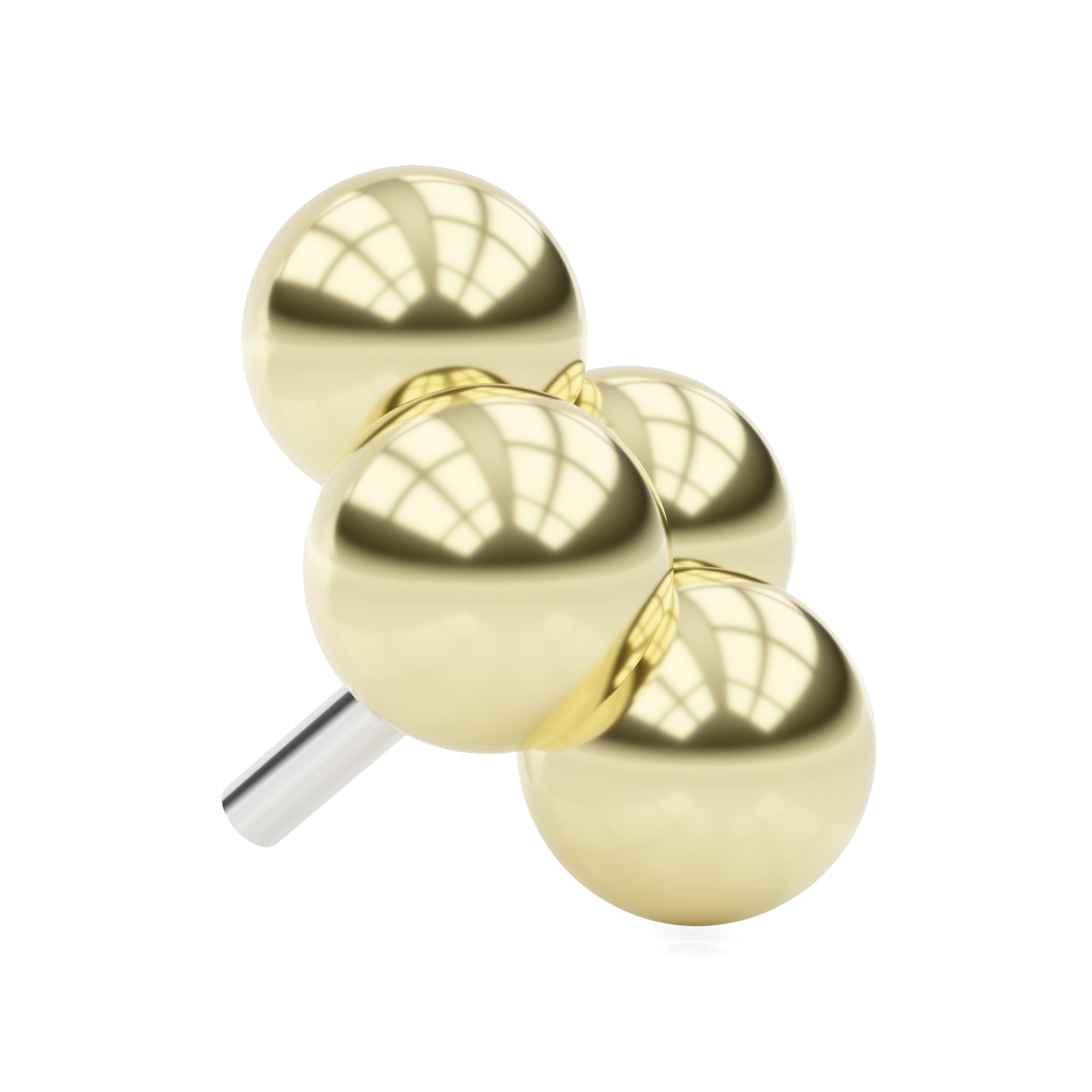 Quadbead cluster piercing