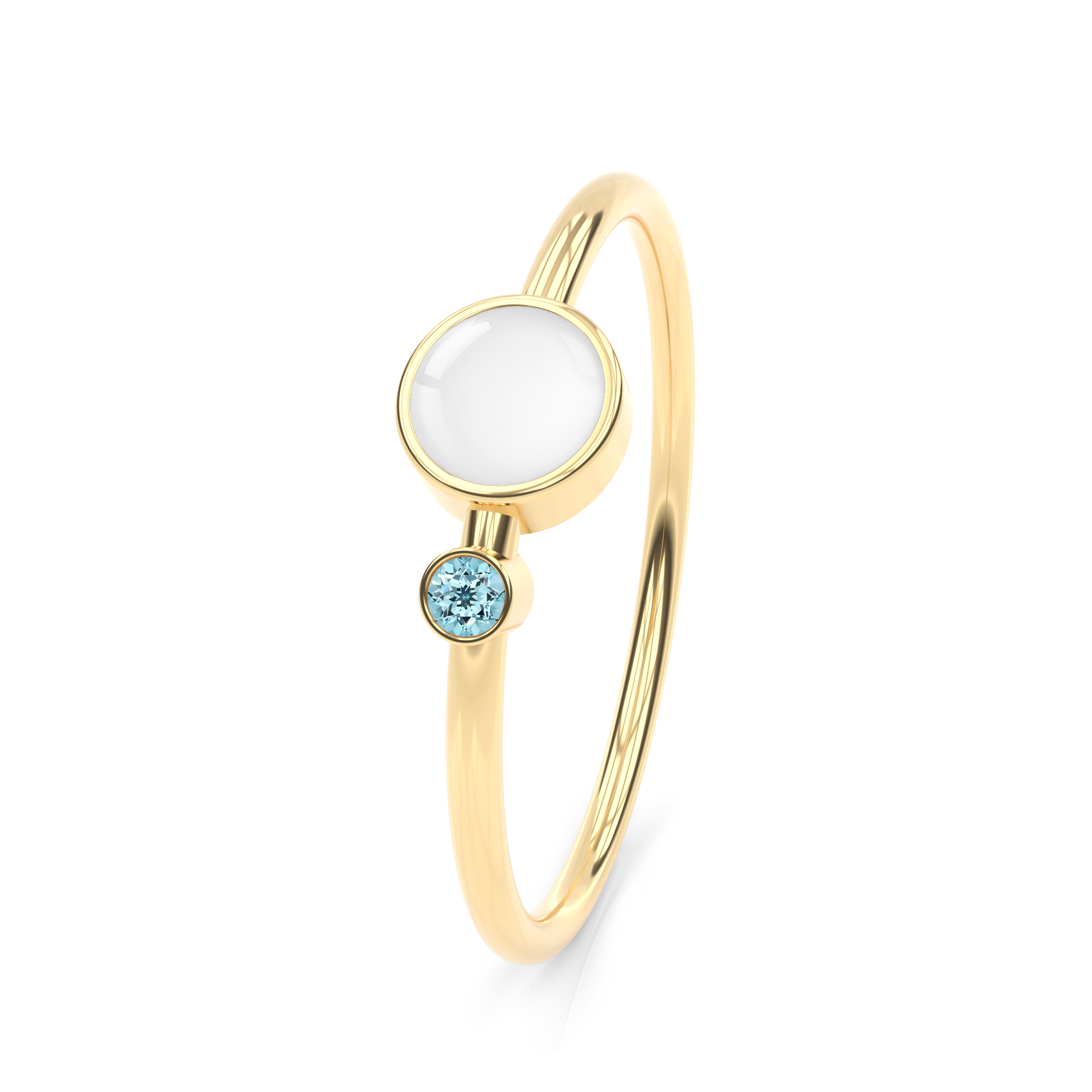 Breastmilk ring birthstone