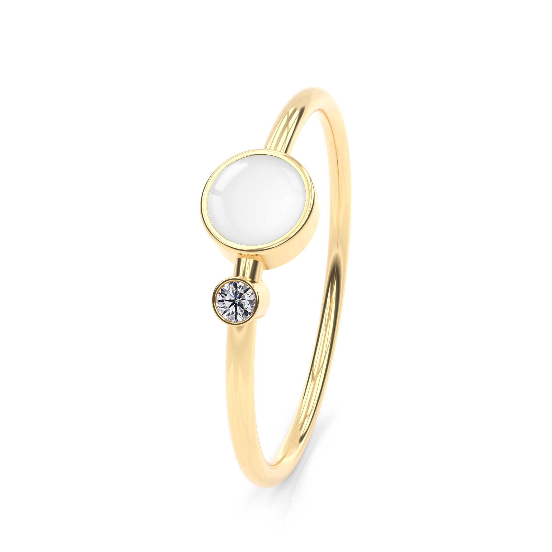 Breastmilk ring birthstone