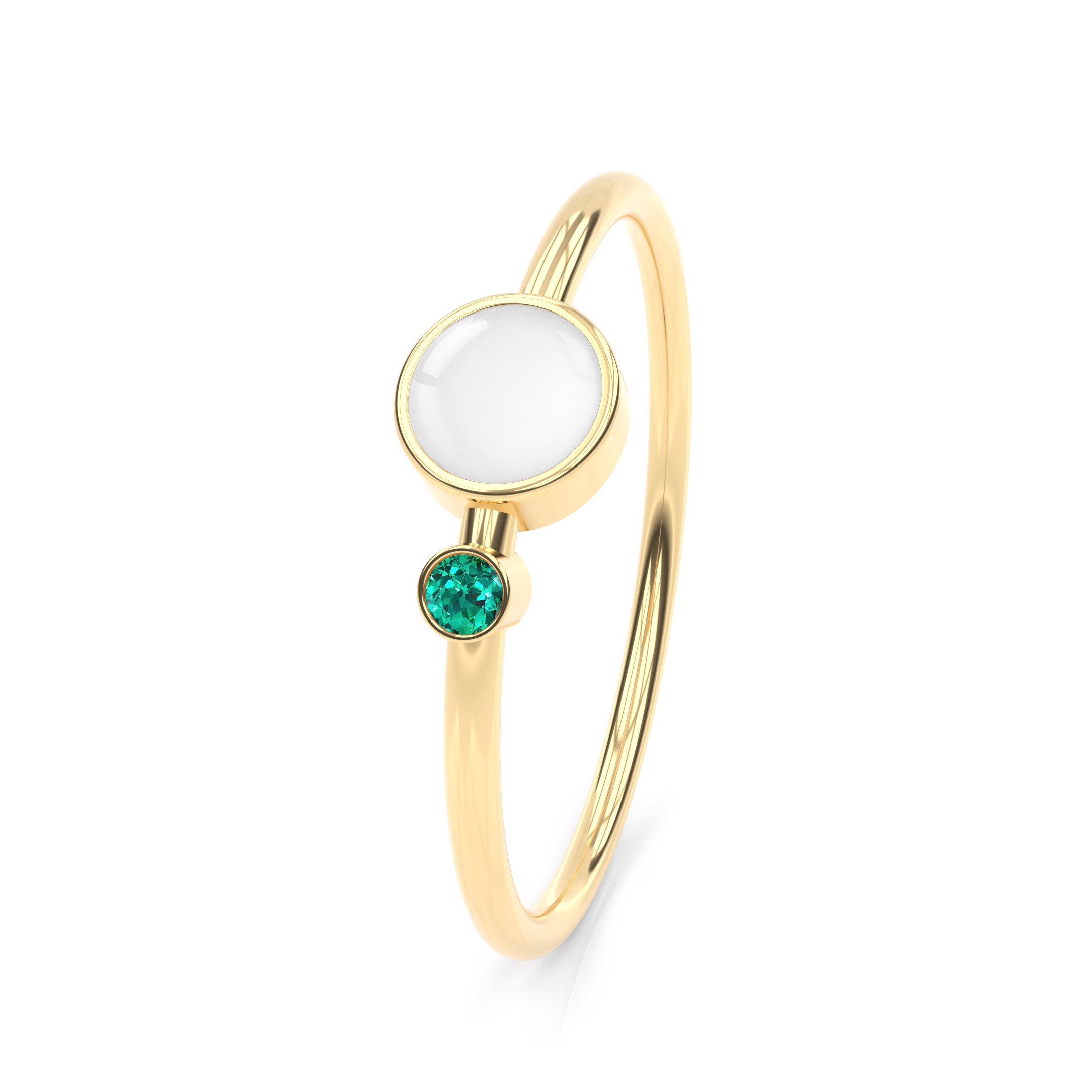 Breastmilk ring birthstone