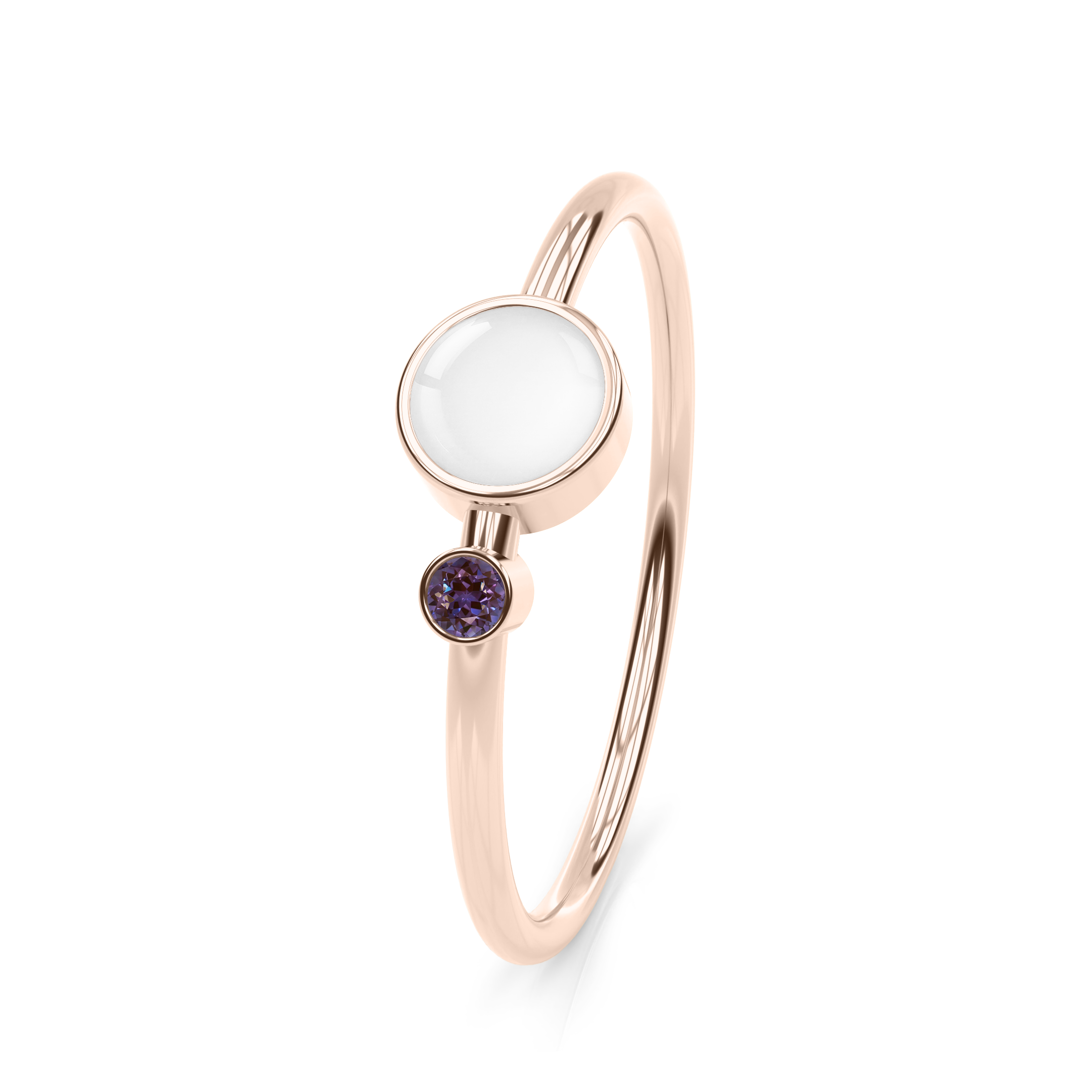 Breastmilk ring birthstone