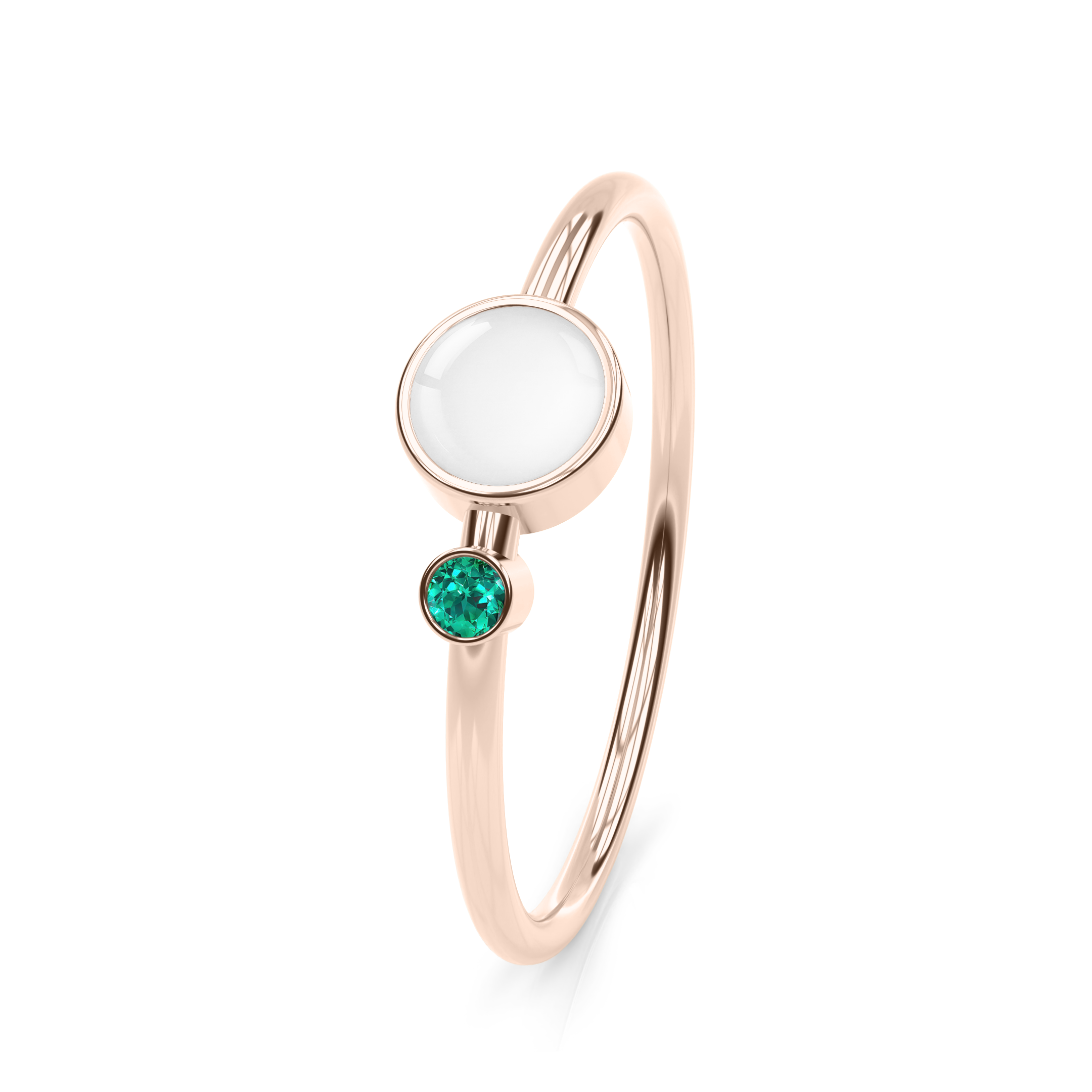 Breastmilk ring birthstone