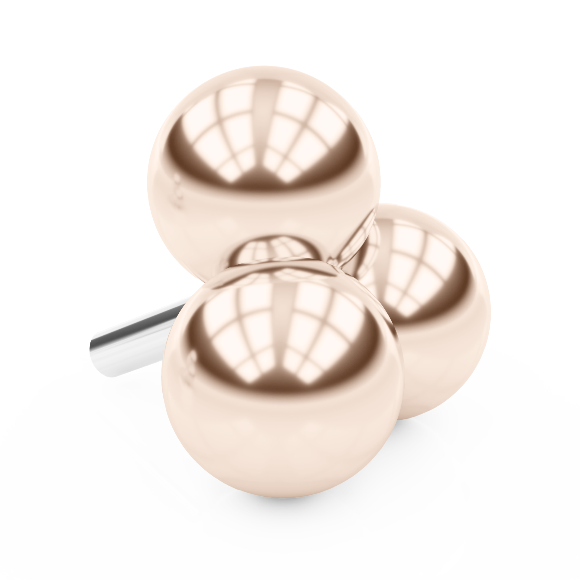 Tribead cluster piercing