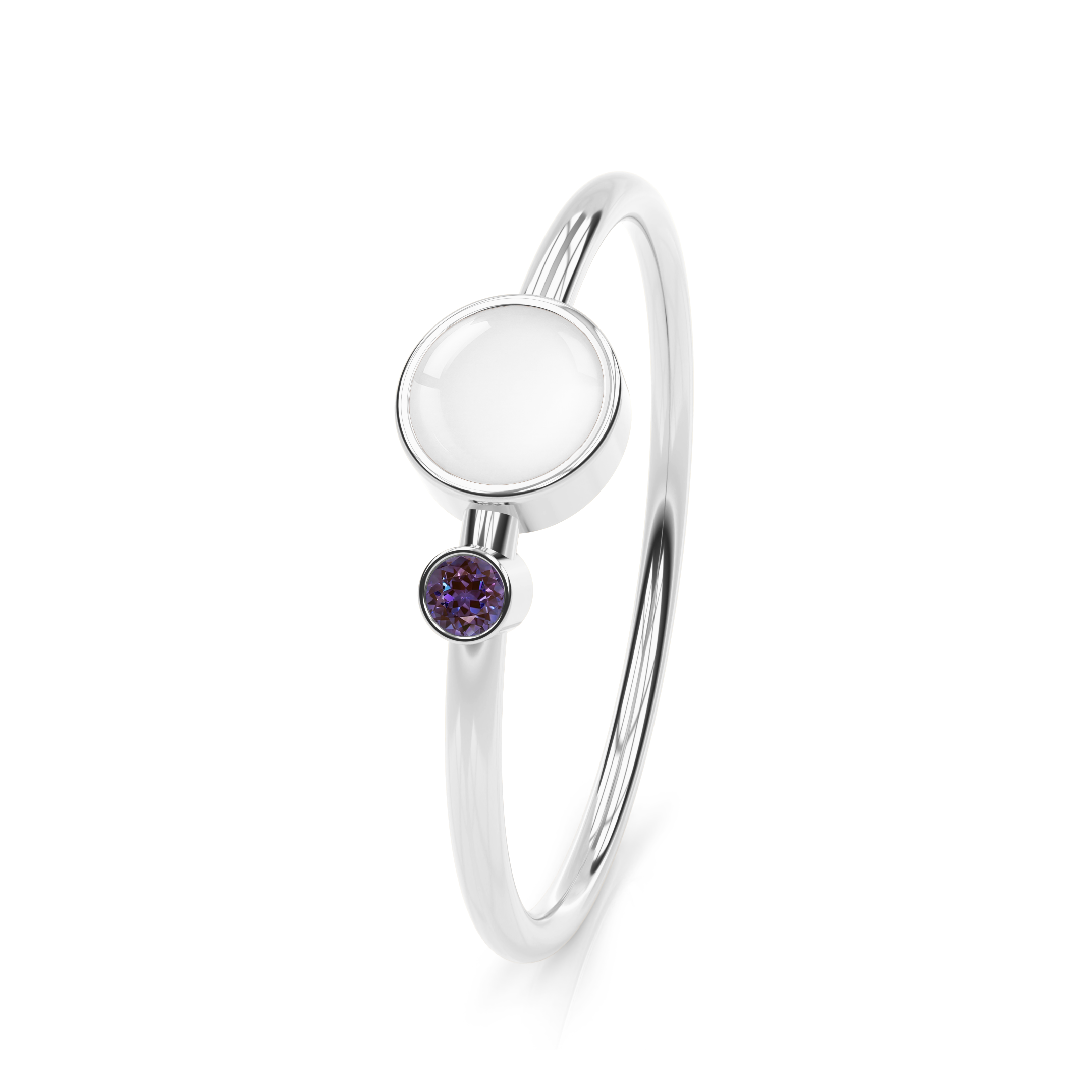 Breastmilk ring birthstone