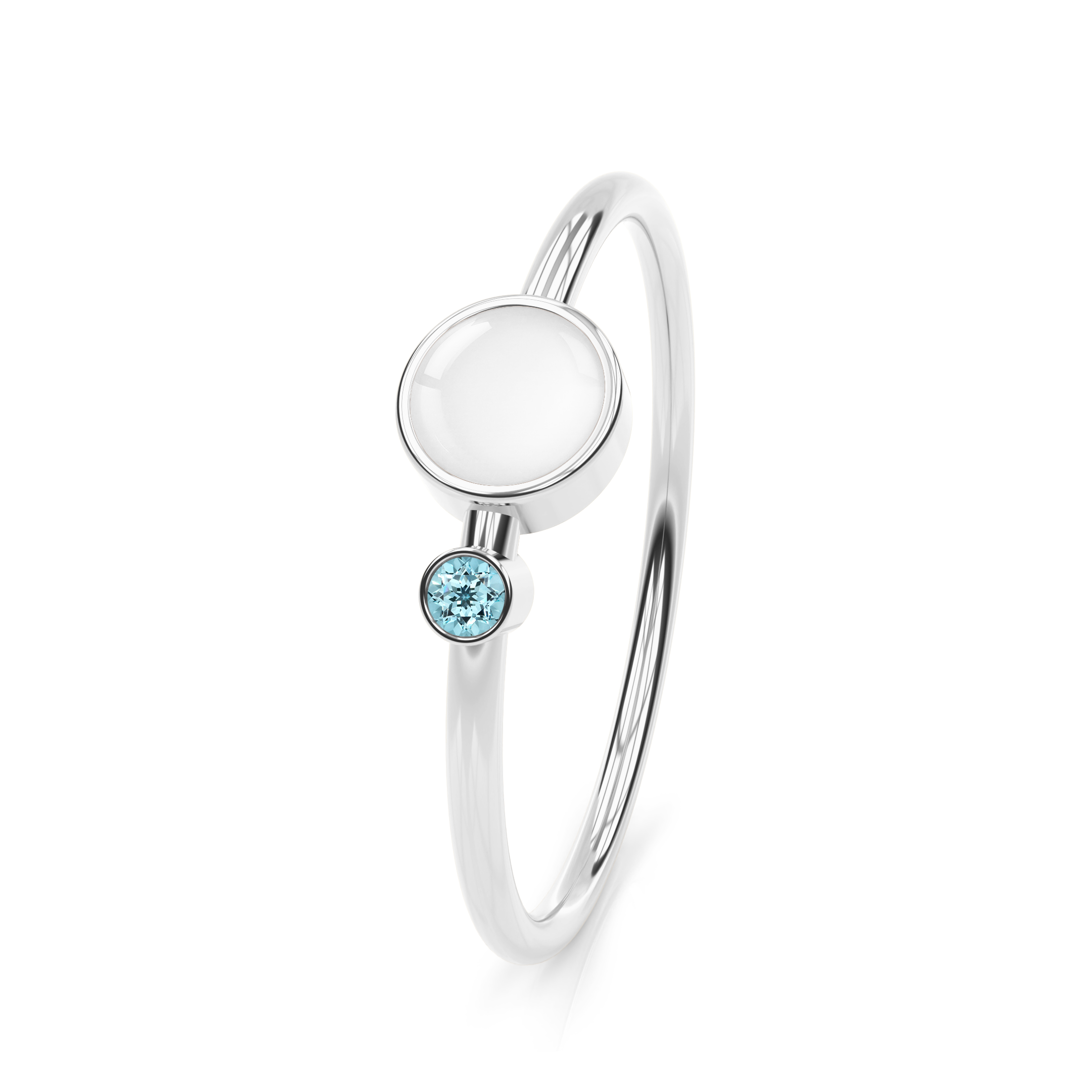 Breastmilk ring birthstone
