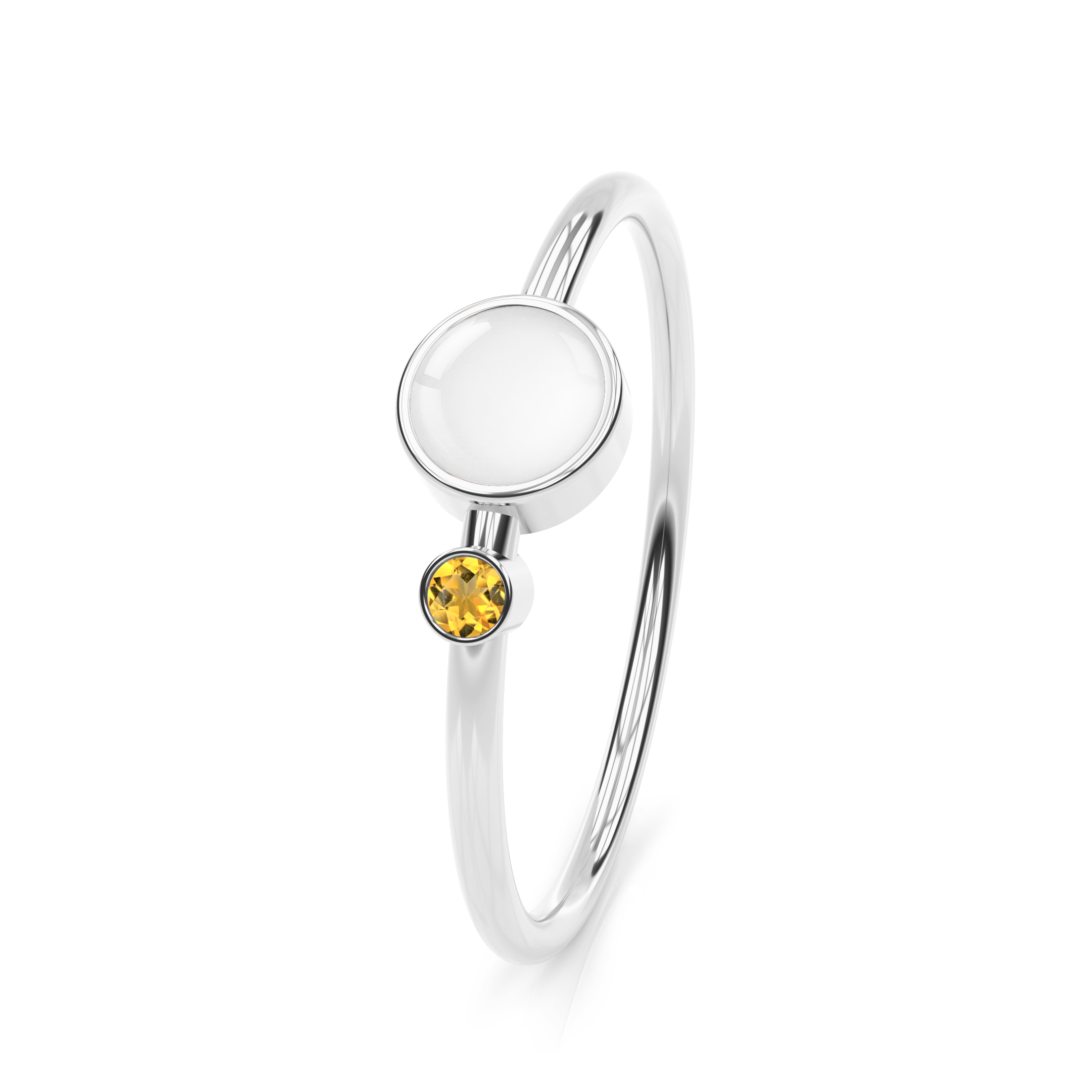 Breastmilk ring birthstone