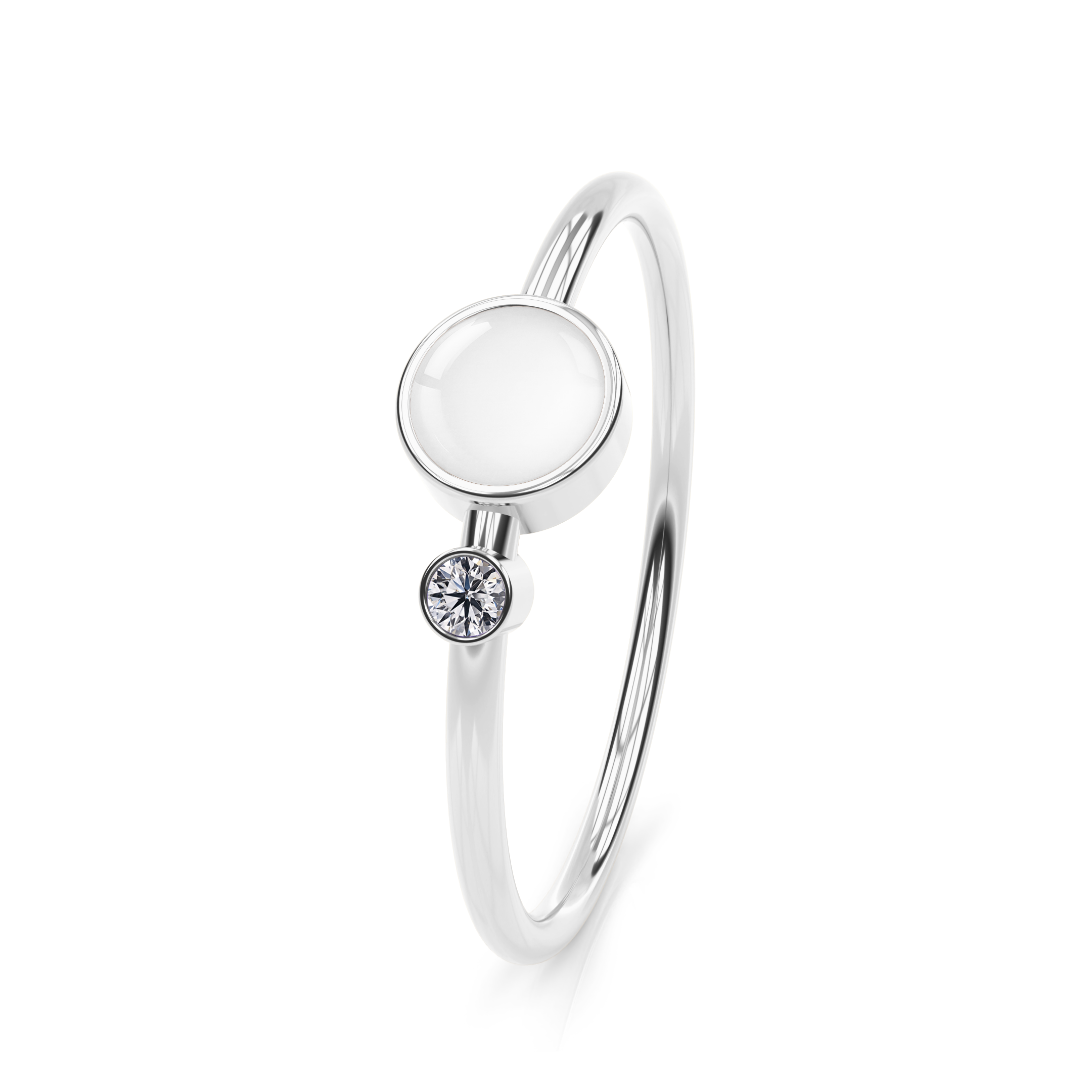 Breastmilk ring birthstone
