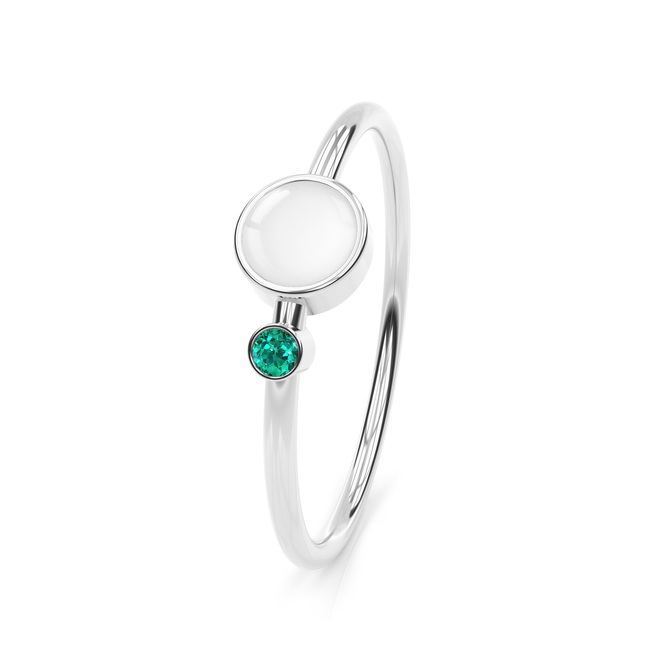 Breastmilk ring birthstone