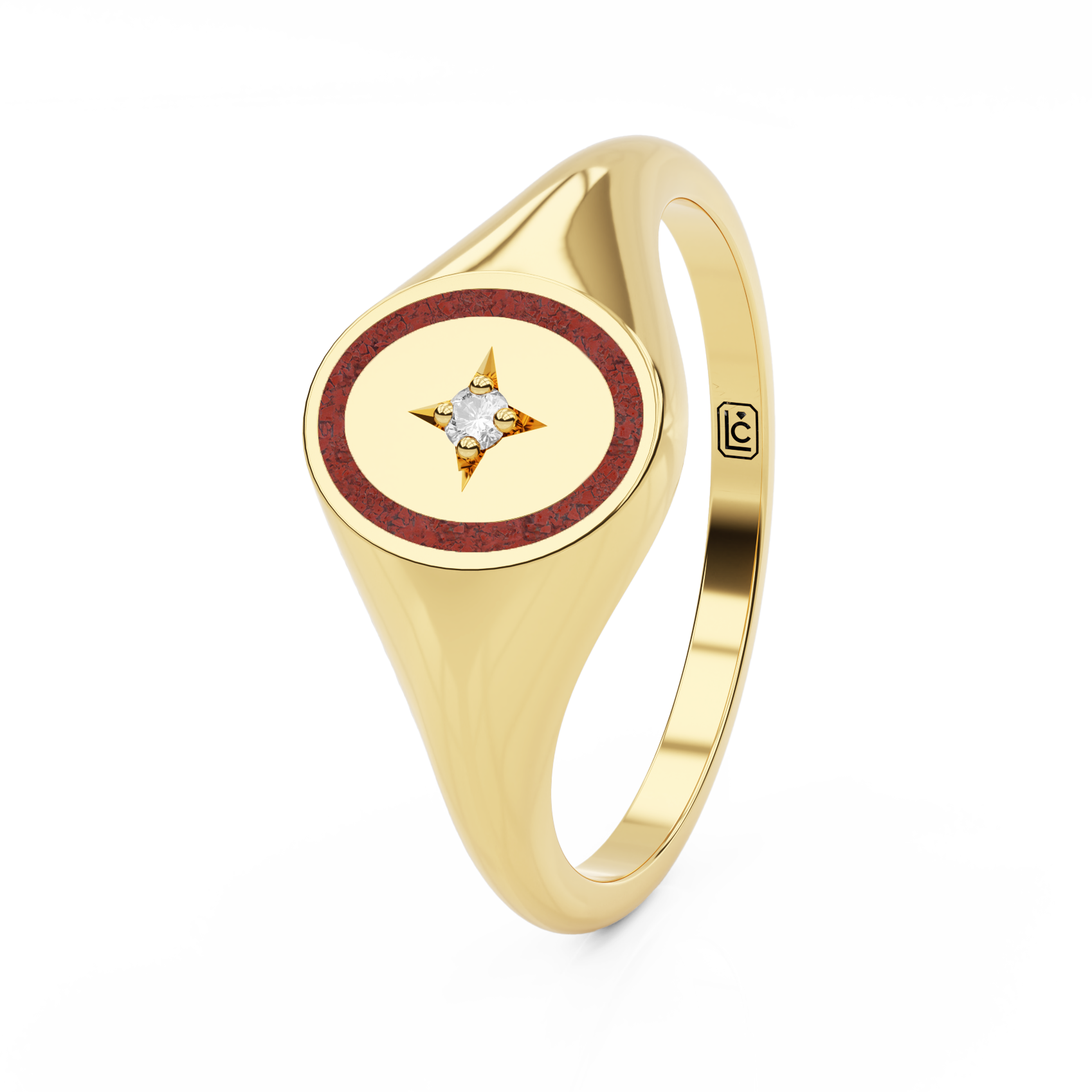 Memorial Ring Signet Star