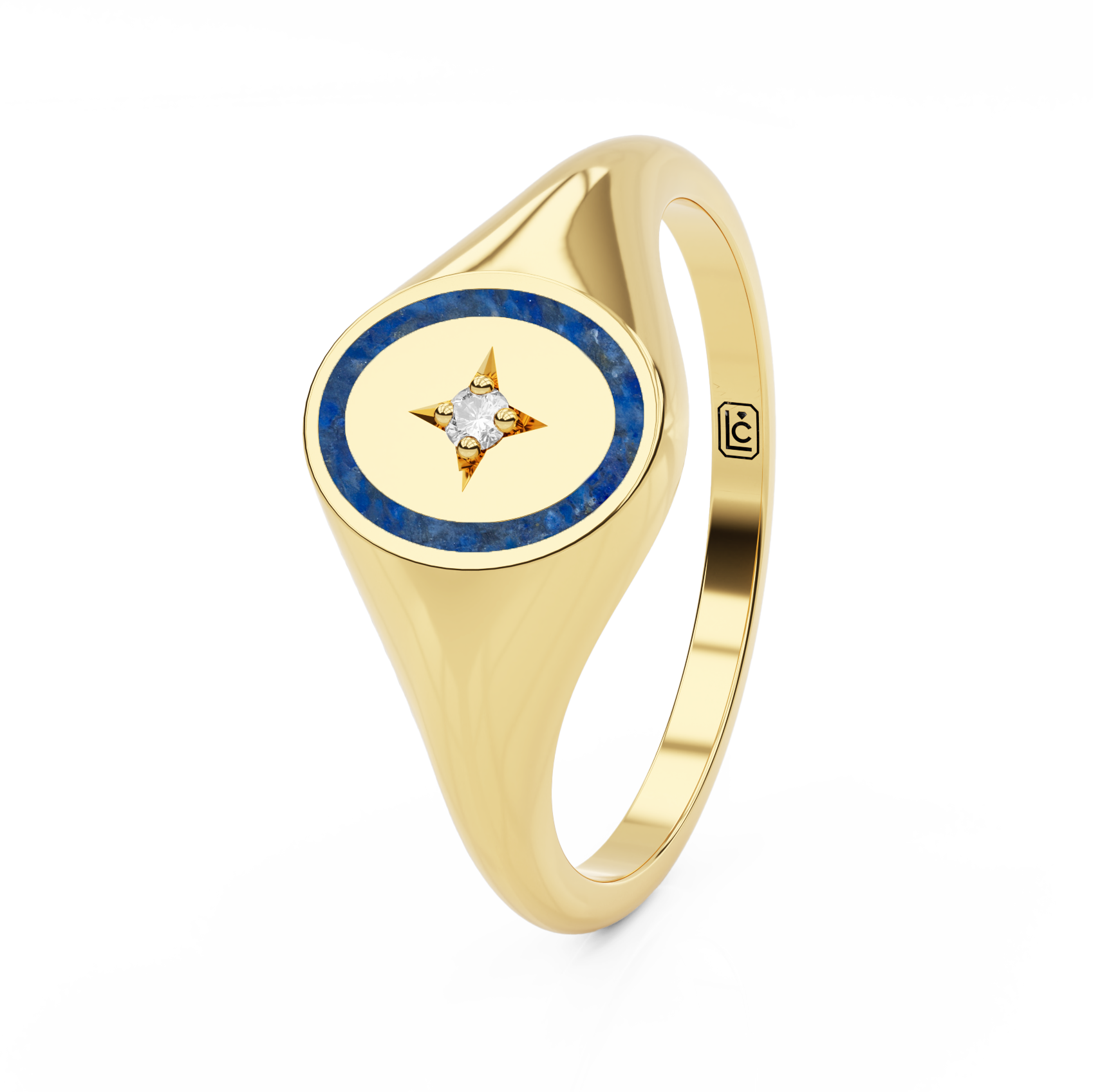 Memorial Ring Signet Star