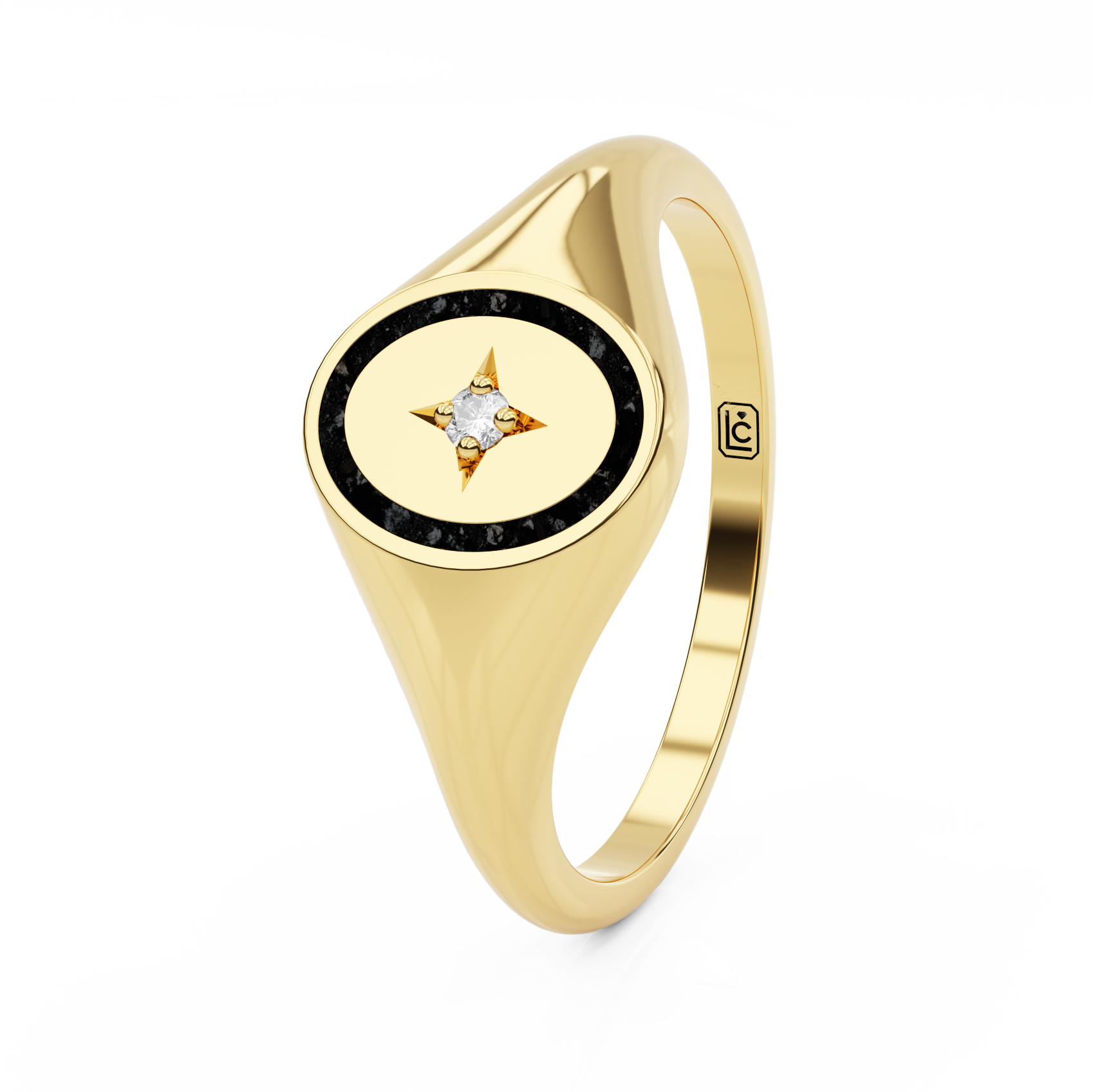 Memorial Ring Signet Star