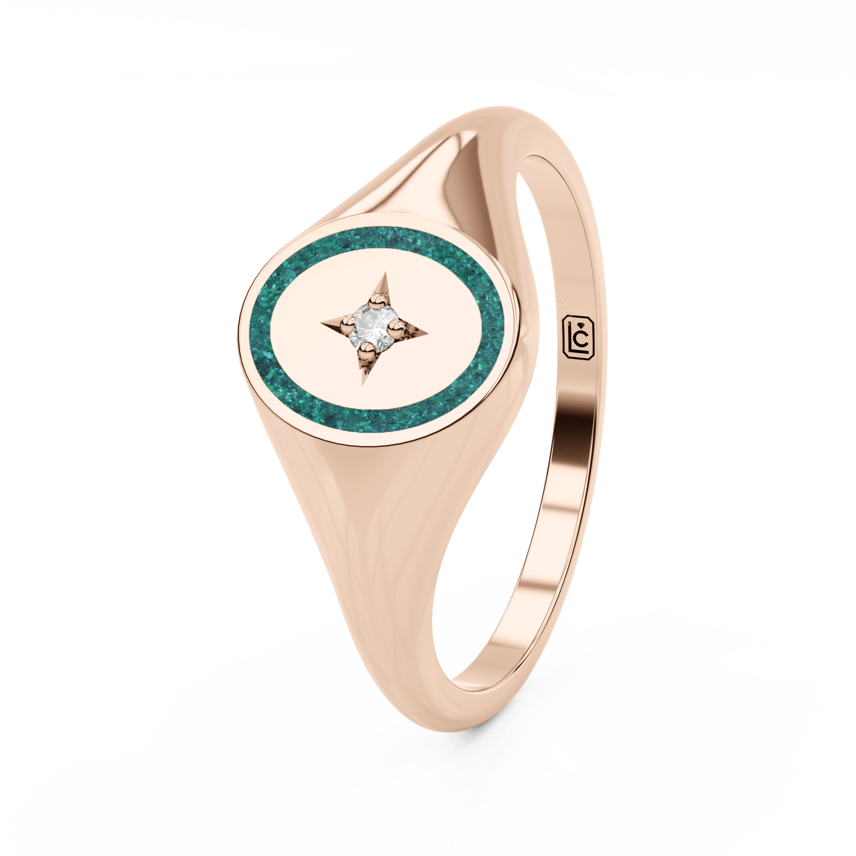 Memorial Ring Signet Star