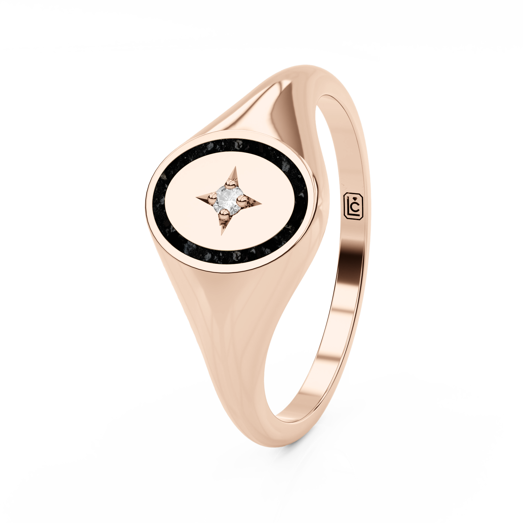 Memorial Ring Signet Star