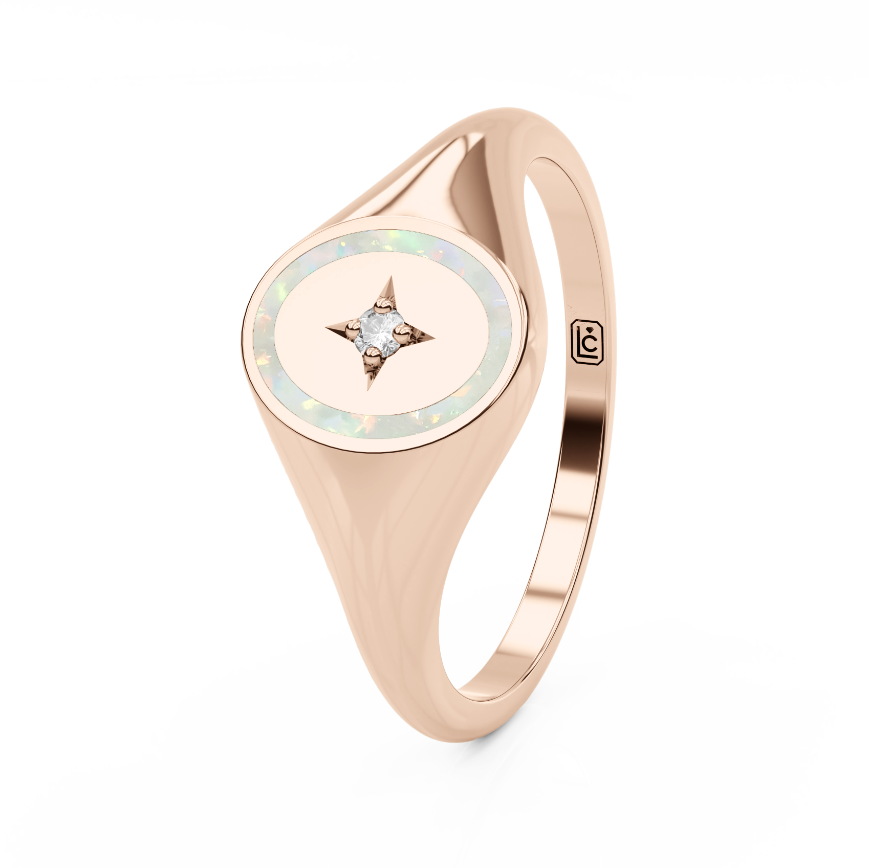 Memorial Ring Signet Star