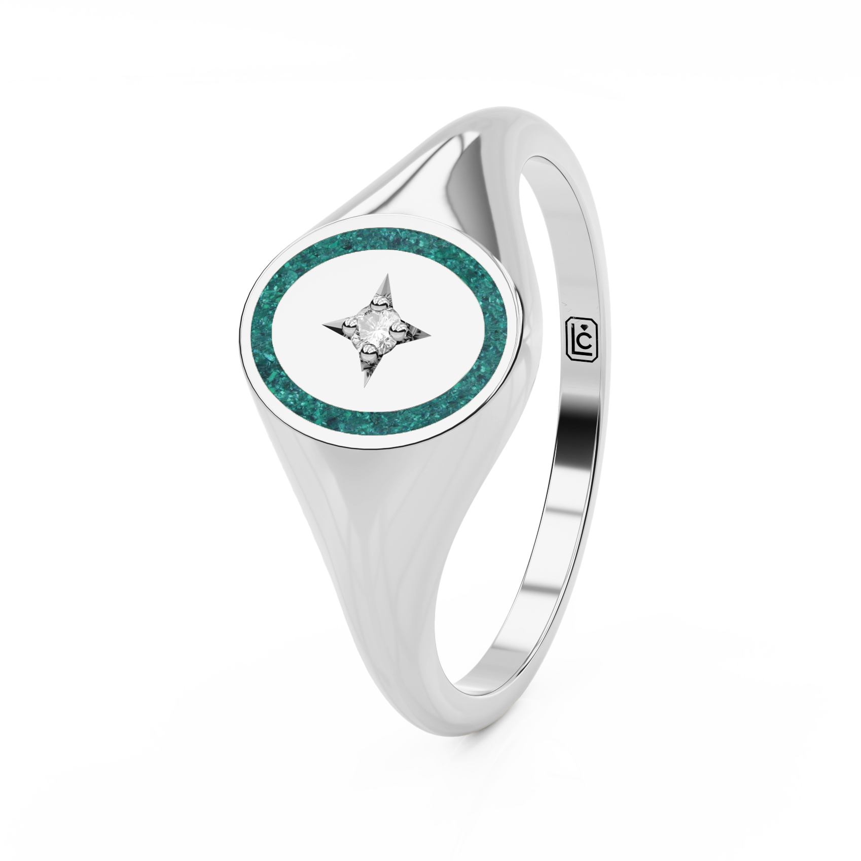 Memorial Ring Signet Star
