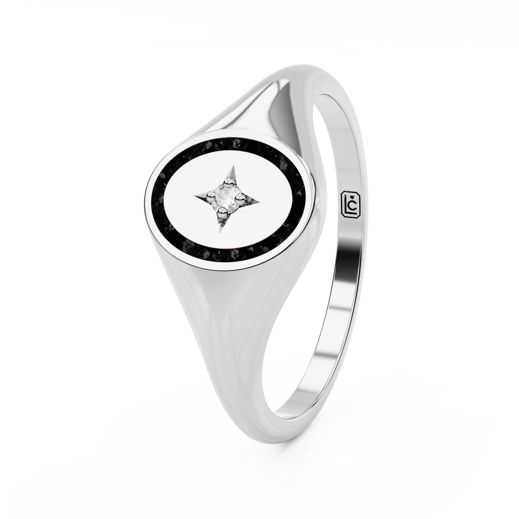 Memorial Ring Signet Star