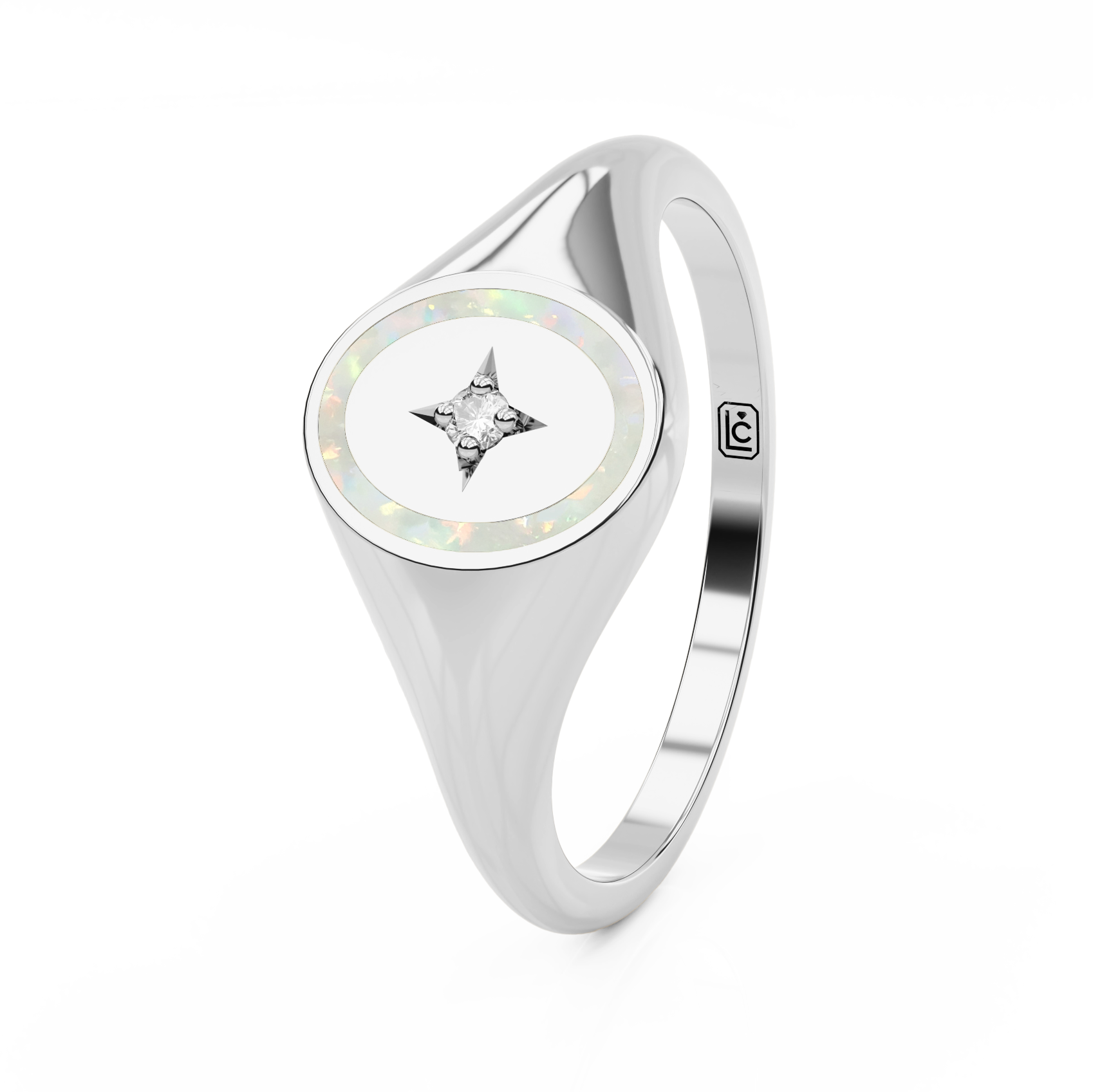 Memorial Ring Signet Star