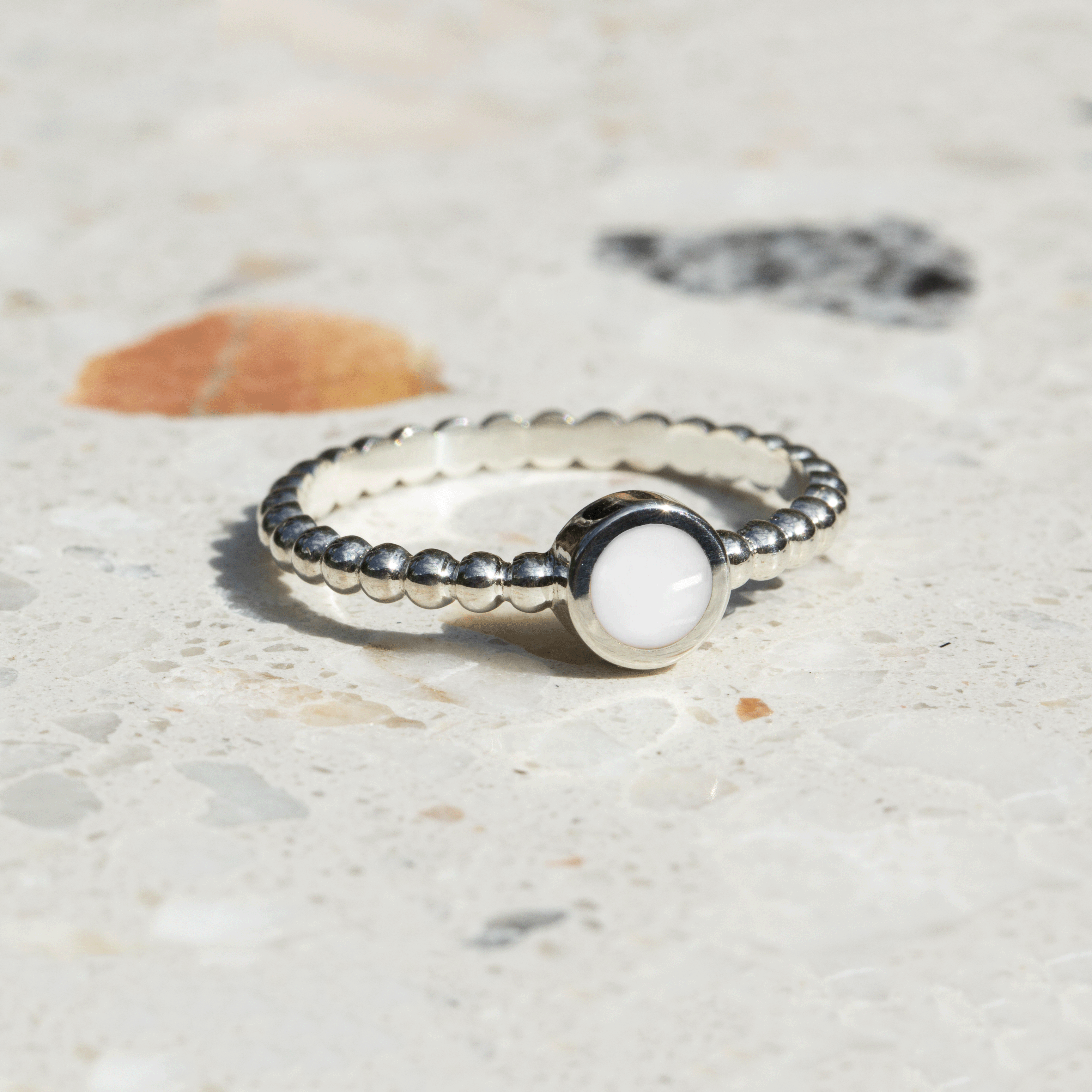 Breastmilk ring pearlband
