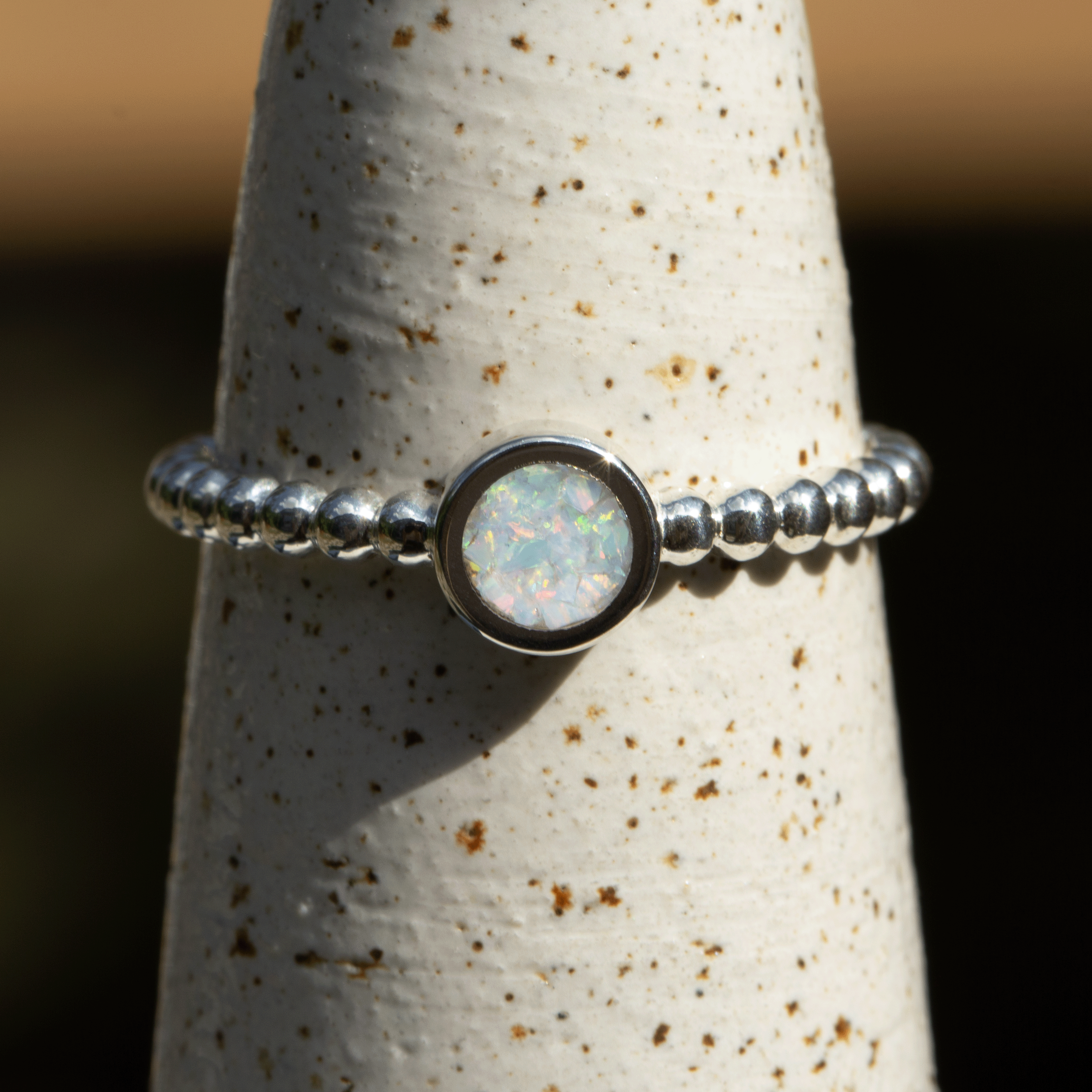 Memorial Ring Beaded