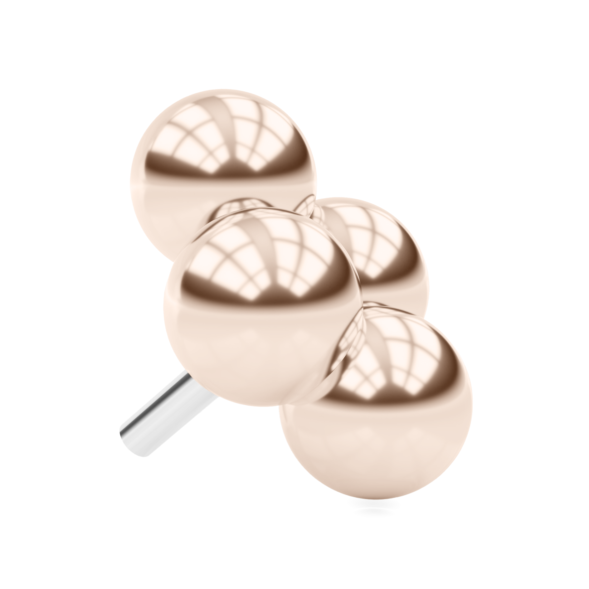 Quadbead cluster piercing