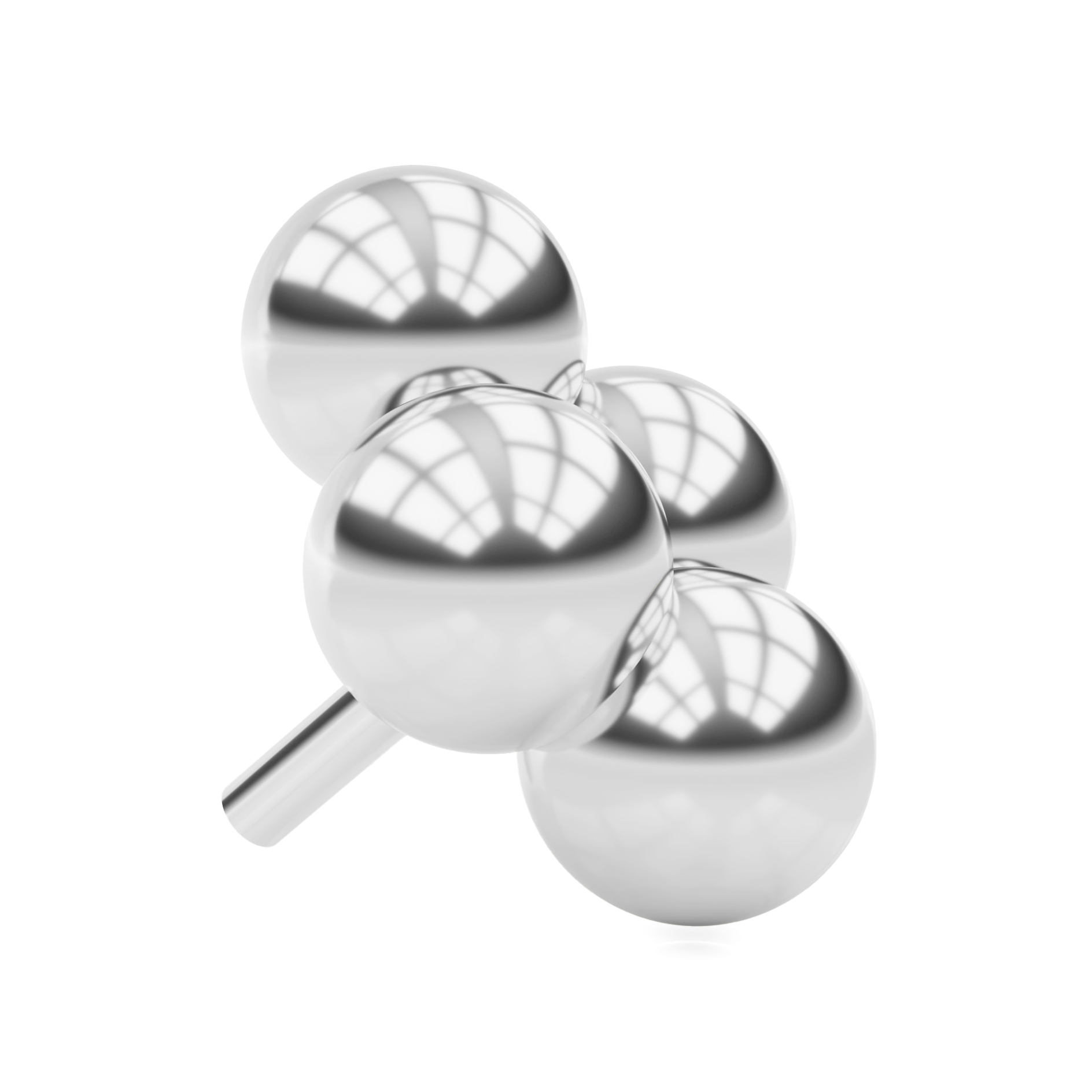 Quadbead cluster piercing